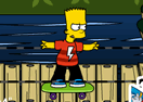 Bart Simpson Skateboarding